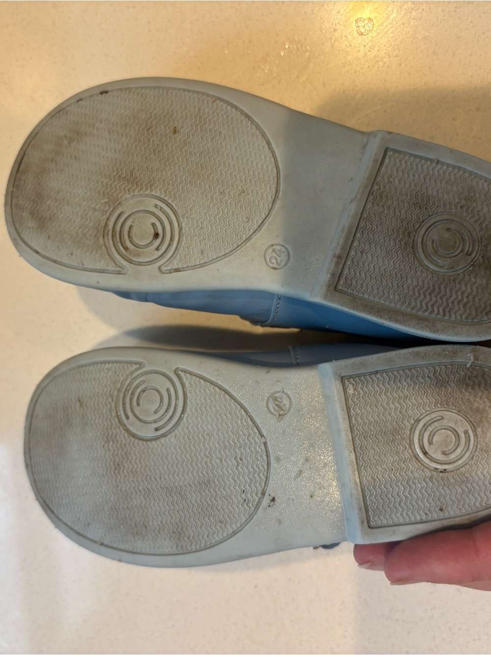 La Coqueta Dusty Blue Mary Jane Shoes size 8 or EU 24 - Picture 11 of 11
